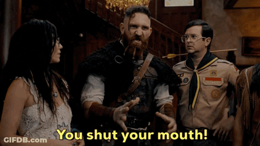 Ghost Shut Your Mouth GIF