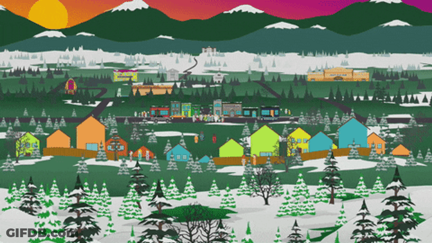Ghost Town From South Park TV Show GIF