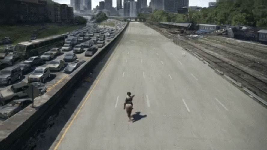 Ghost Town Walking Dead Rick Grimes On Horse GIF