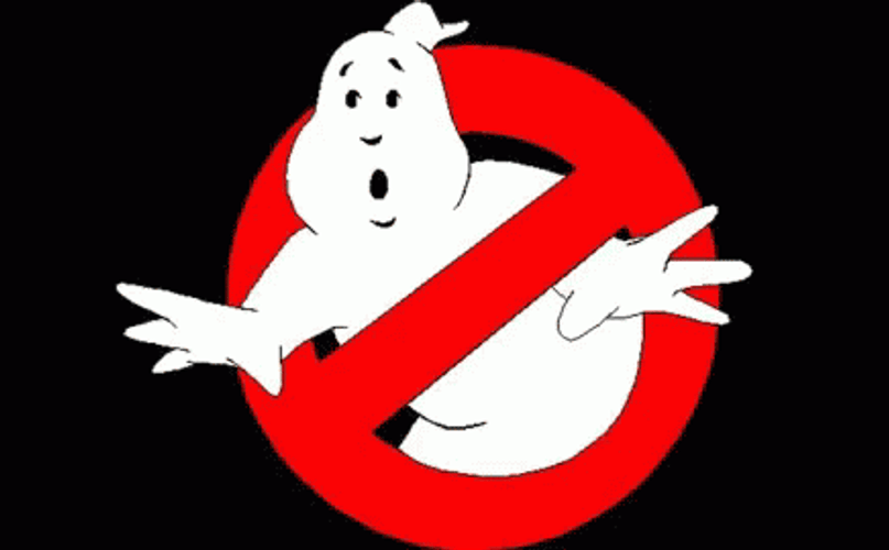 Ghostbusters No-Ghost Sign GIF
