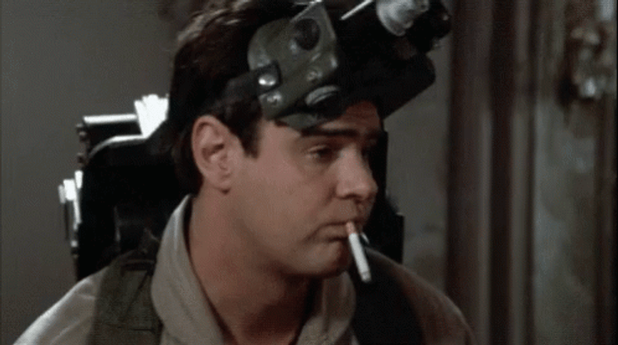Ghostbusters Ray Shocked Gasp GIF