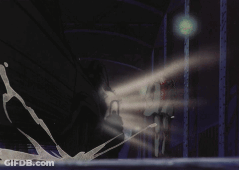 Ghostly Figure In Dark Room GIF