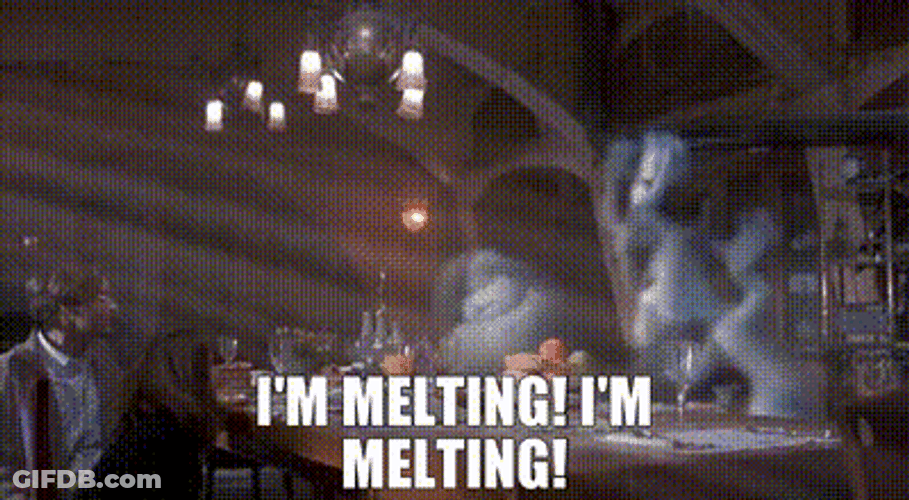 Ghostly Trio From Casper Yelling I'm Melting GIF