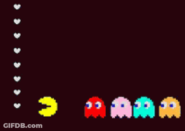 Ghosts Chasing Pacman GIF