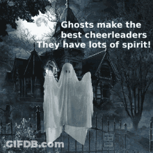 Ghosts Make The Best Cheerleaders And Have Lots Of Spirit GIF