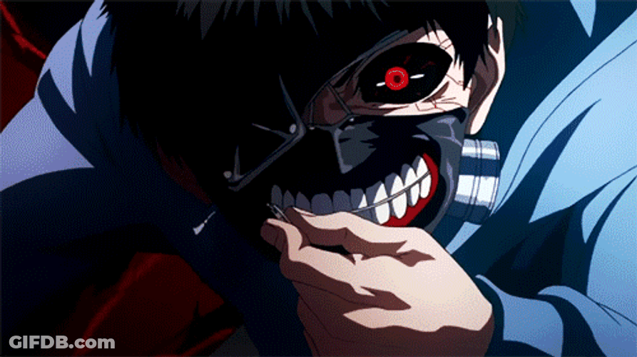 Ghoul Kaneki With Mask GIF