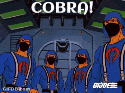 Gi Joe Soldiers In Blue Uniforms GIF