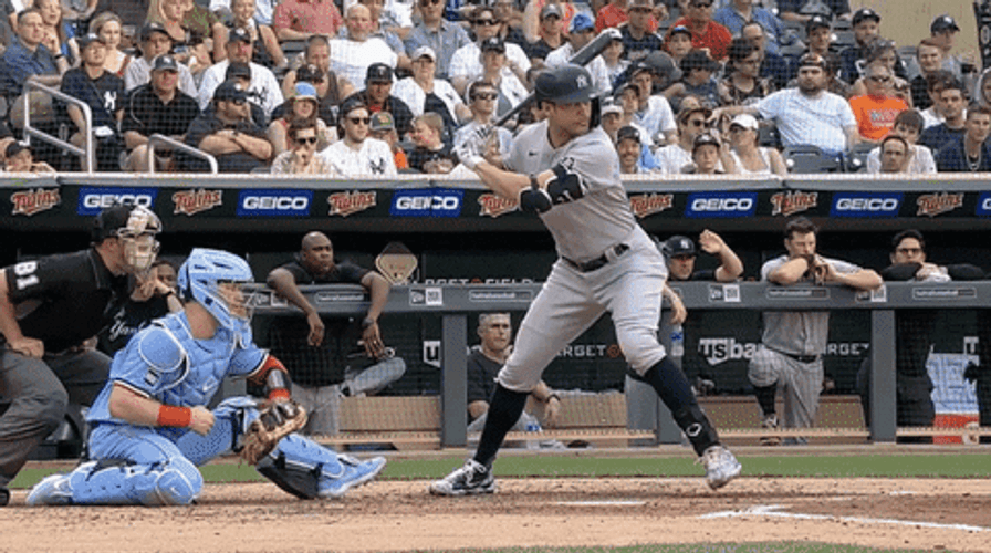 Giancarlo Stanton Blowing Cheeks GIF