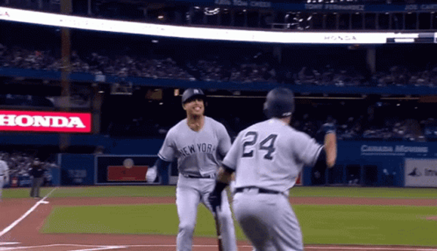 Giancarlo Stanton High Five GIF