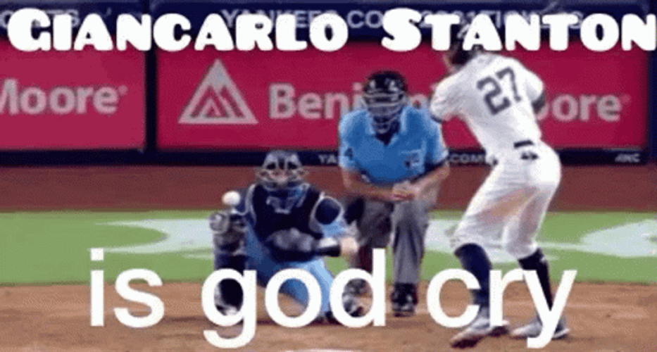 Giancarlo Stanton Is God Cry GIF