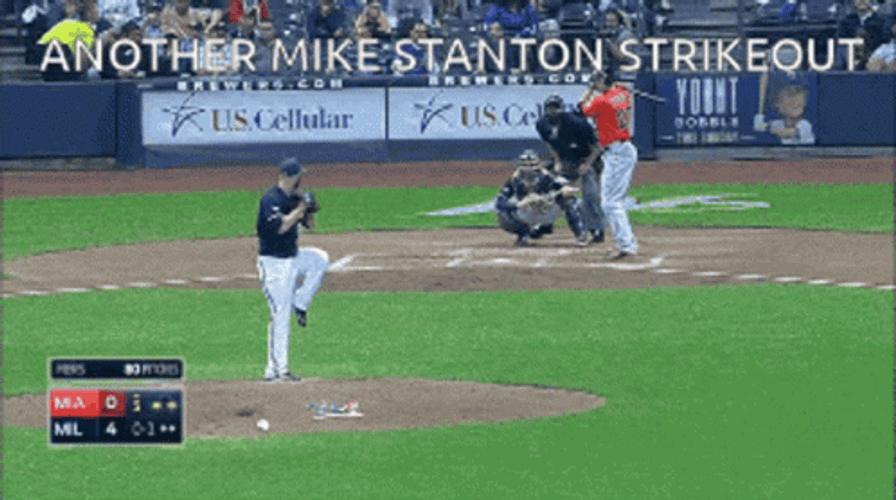 Giancarlo Stanton Strikeout GIF