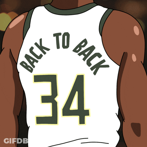 Giannis Antetokounmpo Back To Back Jersey GIF