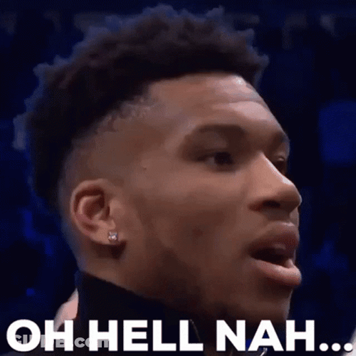 Giannis Antetokounmpo Oh Hell No GIF