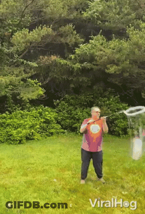 Giant Bubble Making Stick GIF