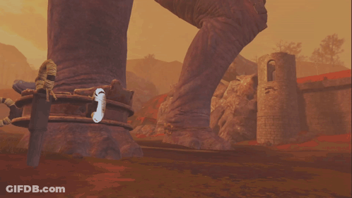 Giant Foot With Ring GIF