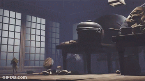 Giant Man Statue In Video Game GIF