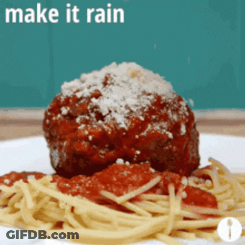 Giant Meatball In A Spaghetti GIF
