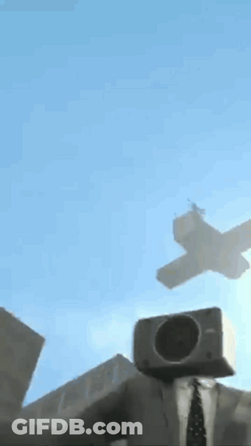 Giant Speakerman Got Crazy GIF