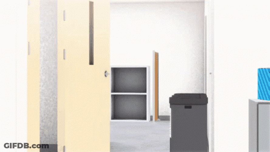 Giant Thermometer With High Temperature Moving Away GIF