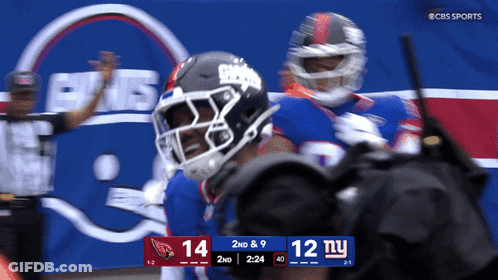 Giants Vs Cardinals Football On CBS Sports GIF