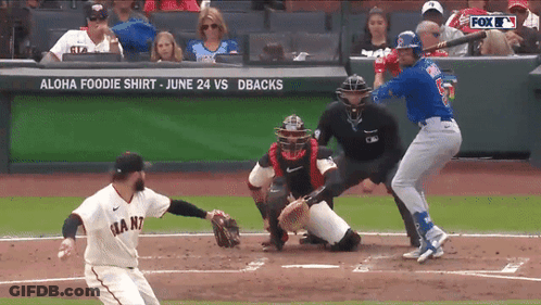 Giants Vs Cubs Baseball Game On Fox GIF