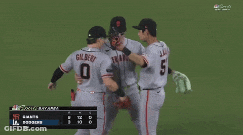 Giants Vs Dodgers Baseball Game GIF