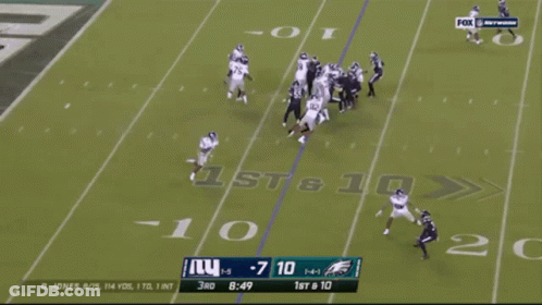 Giants Vs Eagles Football Game GIF