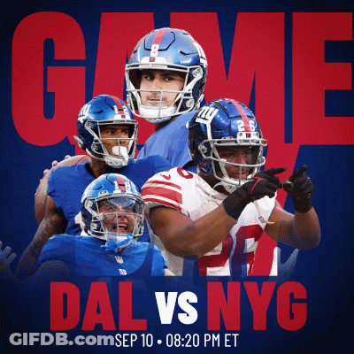 Giants Vs NYG Game Poster GIF