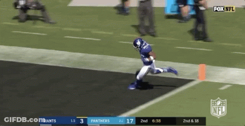 Giants Vs Panthers Football Game On Fox NFL GIF