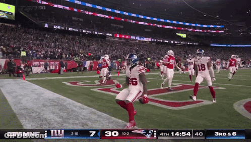 Giants Vs Patriots Football Game GIF