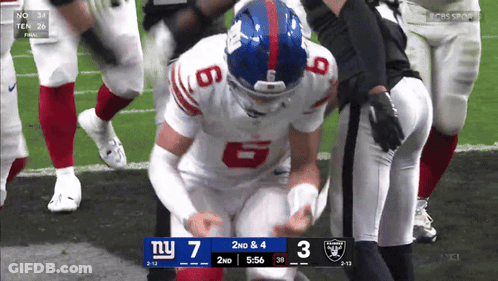 Giants Vs Raiders Football Game GIF