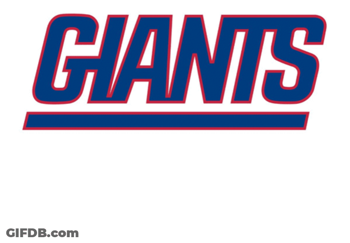 Giants Win Logo Sticker GIF