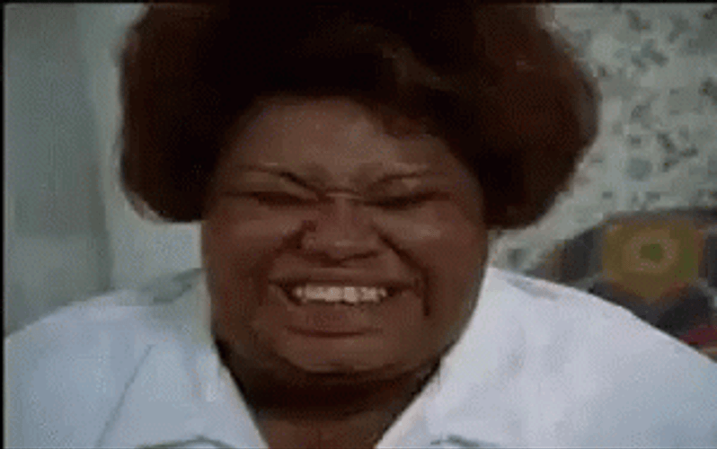 Giddy Woman In White Polo Shirt GIF