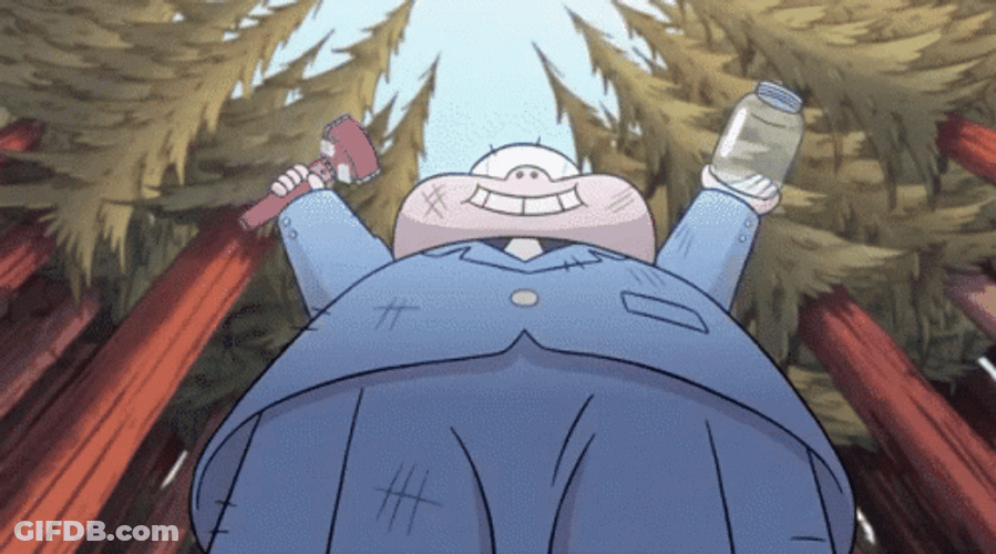 Gideon Gleeful Looking Down GIF