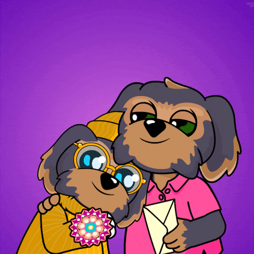 Gifted Rakhi For Siblings GIF