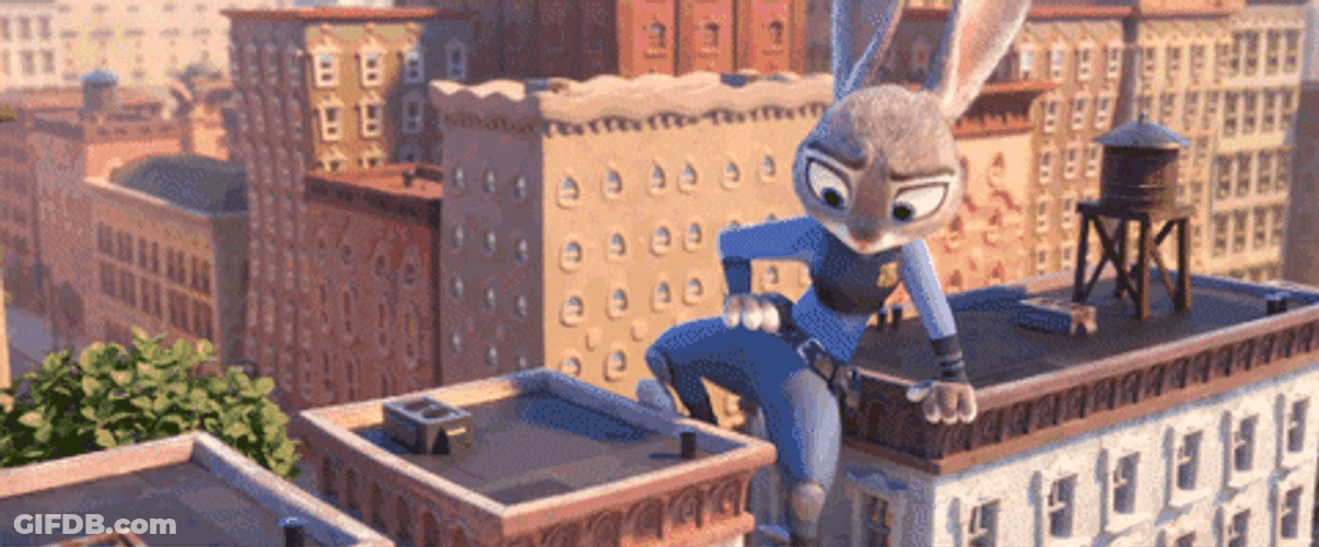 Gigantic Judy Hopps Is Careful GIF