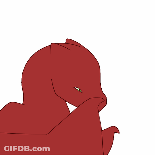 Giggle Cute Red Dragon Chuckle GIF