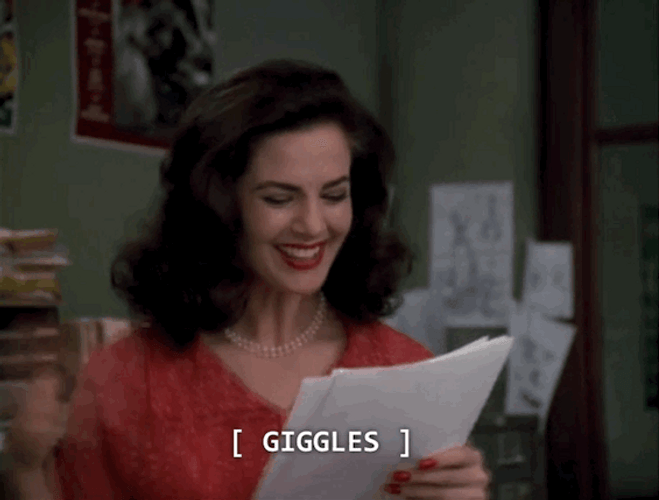 Giggle Terry Farrell Excited Yay GIF