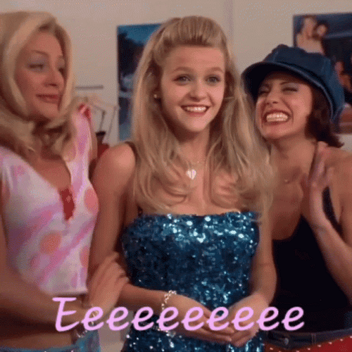 Giggling Blonde Reese Witherspoon GIF