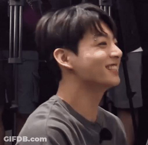 Giggling BTS Jungkook GIF