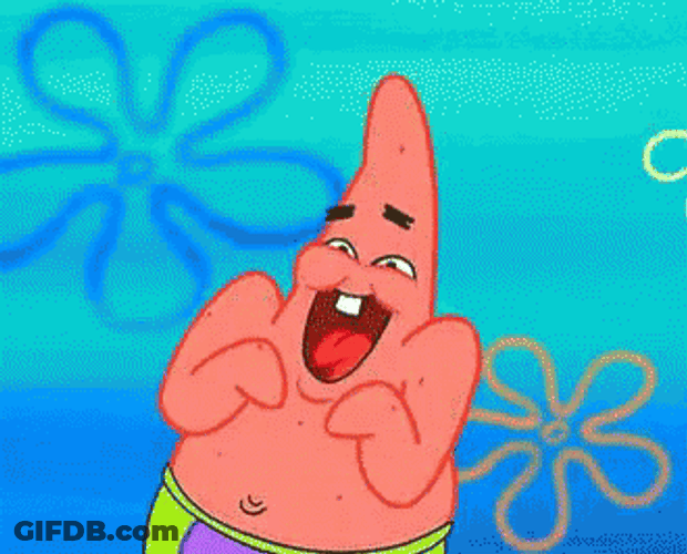 Giggling Patrick Star GIF