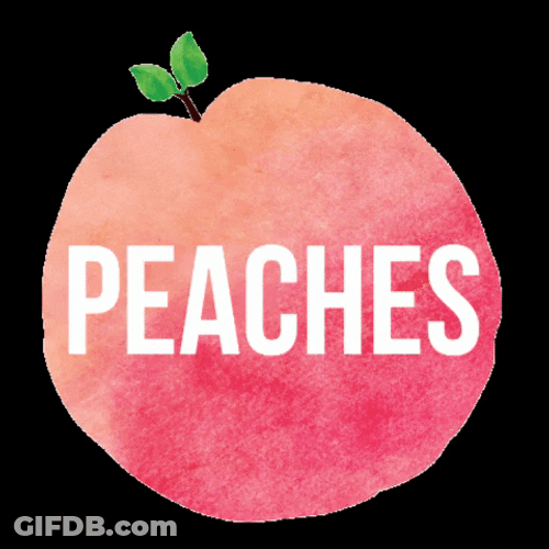 Giggly Peach Shaking Mobile Art GIF