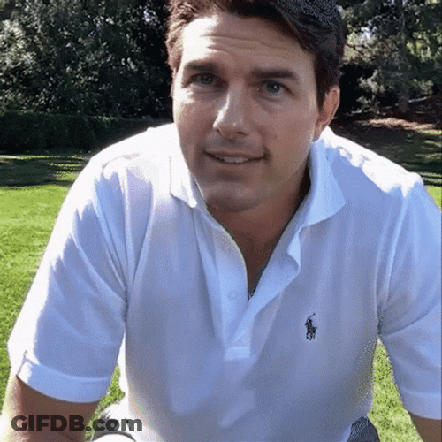 Giggly Tom Cruise Chuckling GIF