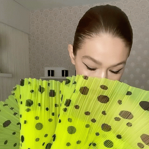 Gigi Hadid Fierce Eyes GIF