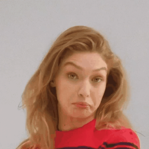 Gigi Hadid Funny Face GIF