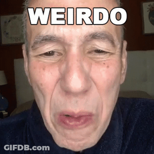 Gilbert Gottfried You Are Weirdo GIF