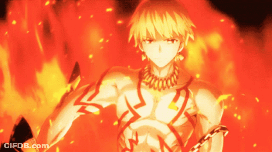 Gilgamesh Fate Grand Order Fire GIF
