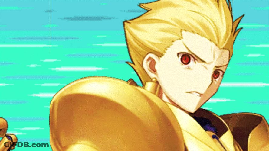 Gilgamesh Red Eye Angry Look GIF