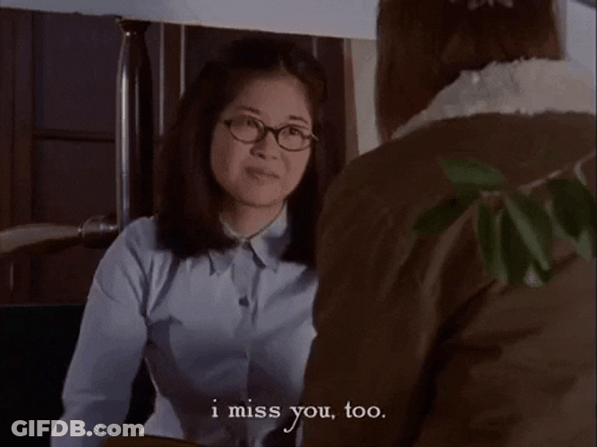 Gilmore Girls Lane Kim I Miss You Too GIF