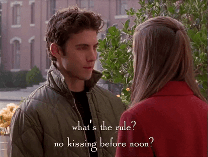 Gilmore Girls No Rough Kiss At Noon GIF